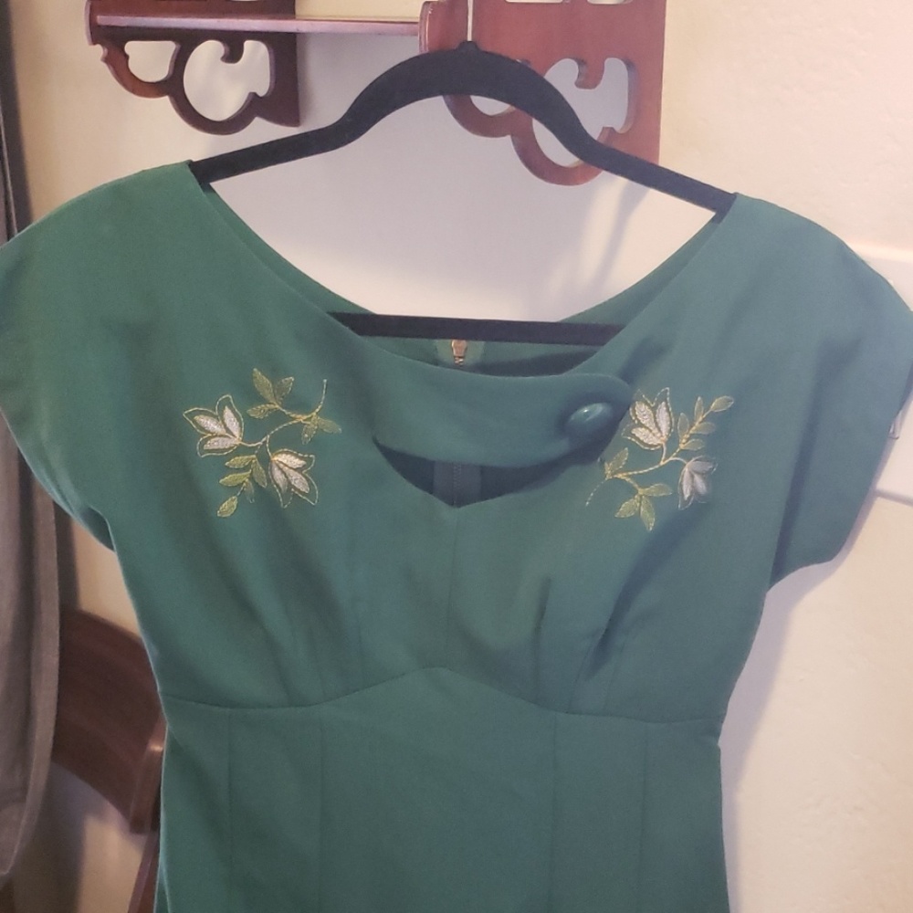 Bettie Page Green S Dress